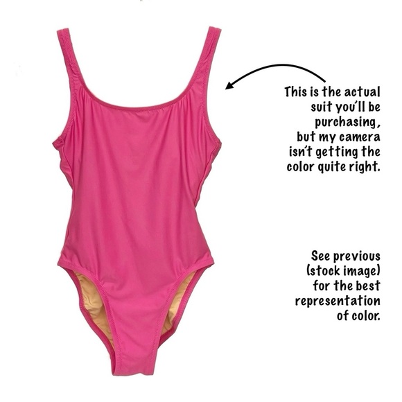 NEW J. Crew 1989 One Piece Swimsuit Pink Size 0 XS New - Picture 3 of 7
